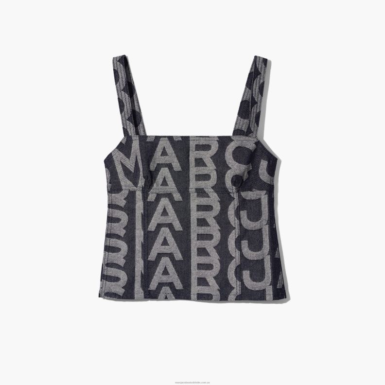 JLX82508 Marc Jacobs monogram denim bustier toppen