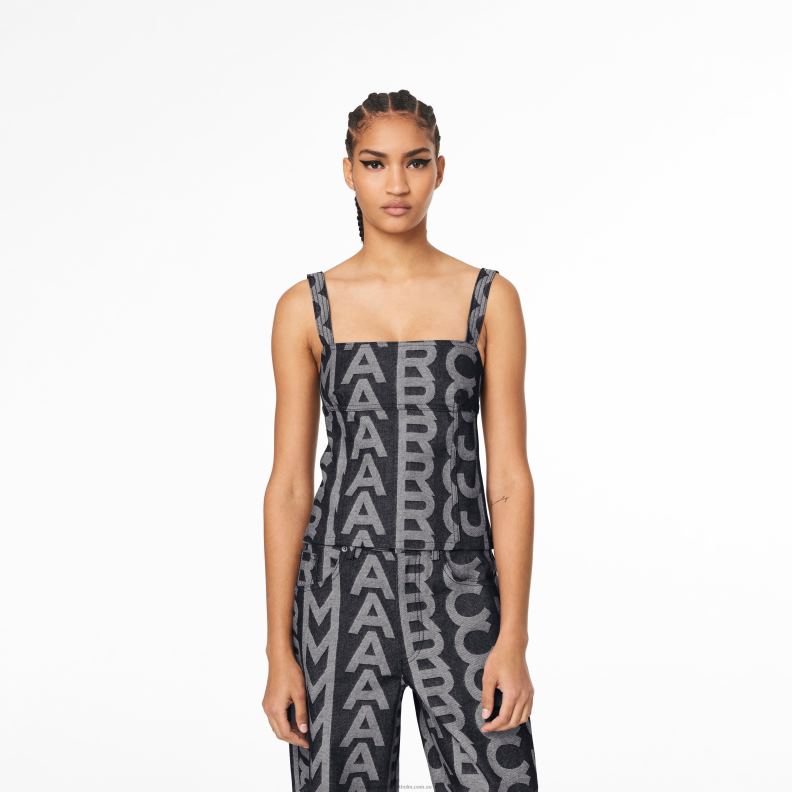 JLX82508 Marc Jacobs monogram denim bustier toppen