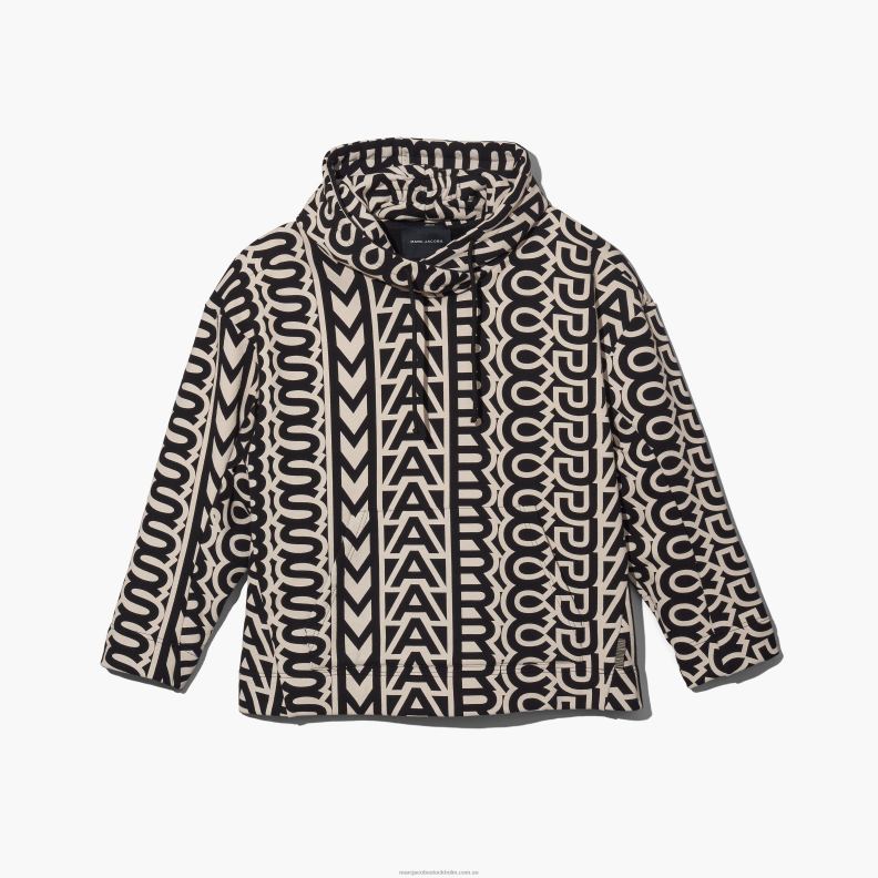 JLX82484 Marc Jacobs monogram överdimensionerad hoodie