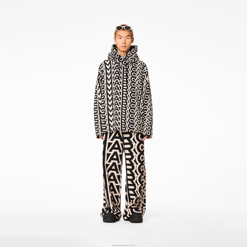 JLX82484 Marc Jacobs monogram överdimensionerad hoodie