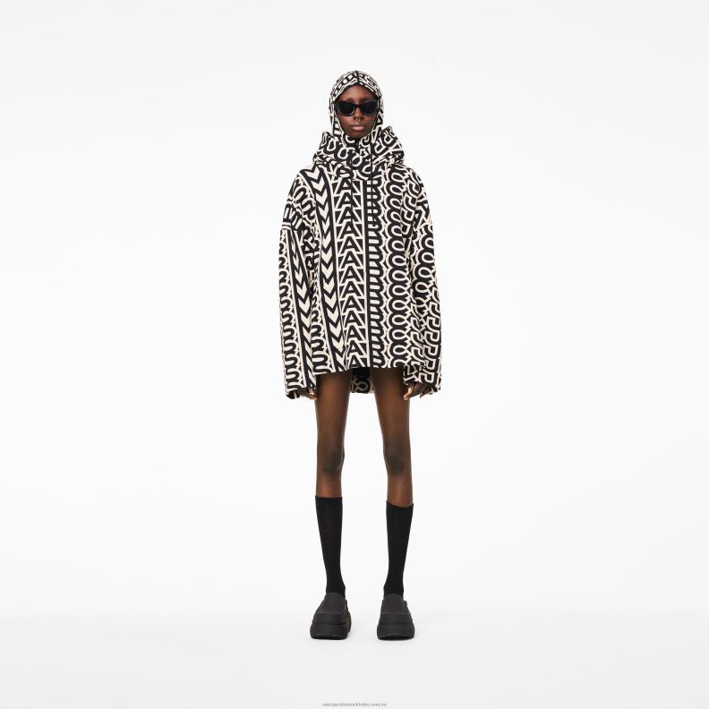JLX82484 Marc Jacobs monogram överdimensionerad hoodie