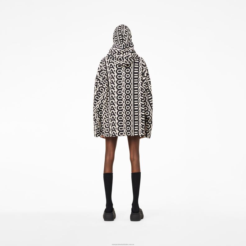 JLX82484 Marc Jacobs monogram överdimensionerad hoodie