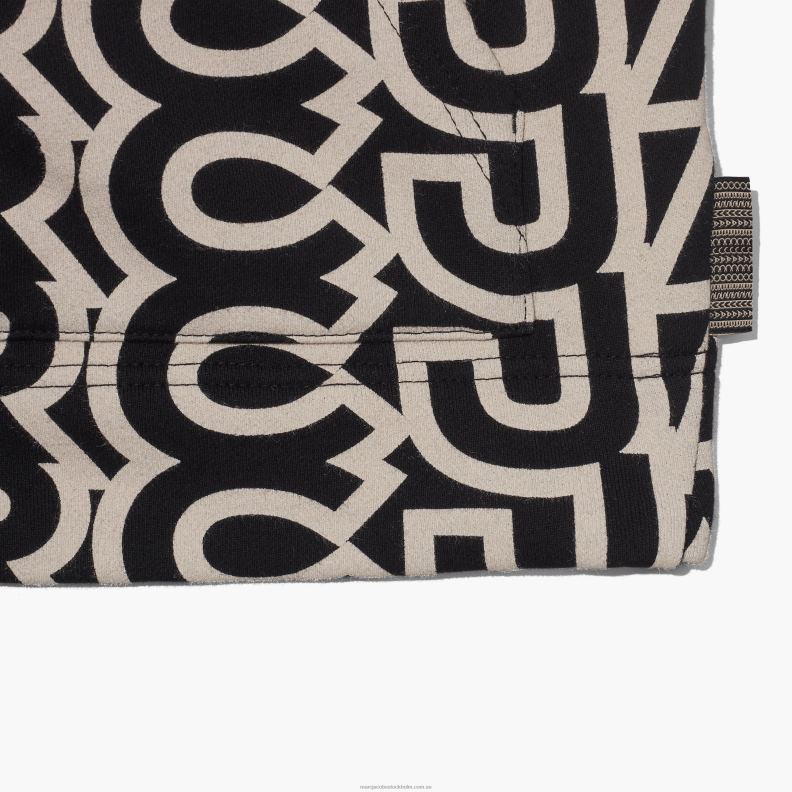 JLX82484 Marc Jacobs monogram överdimensionerad hoodie
