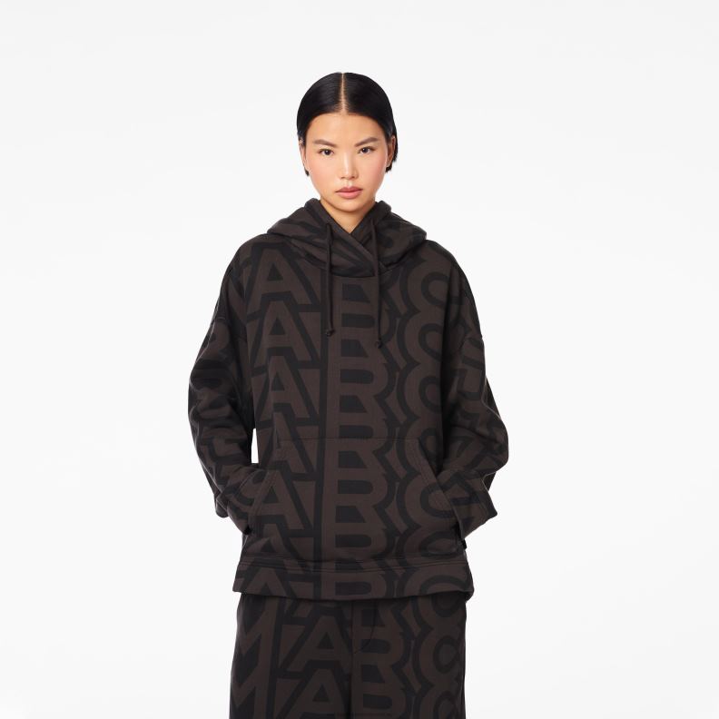 JLX82495 Marc Jacobs monogram överdimensionerad hoodie