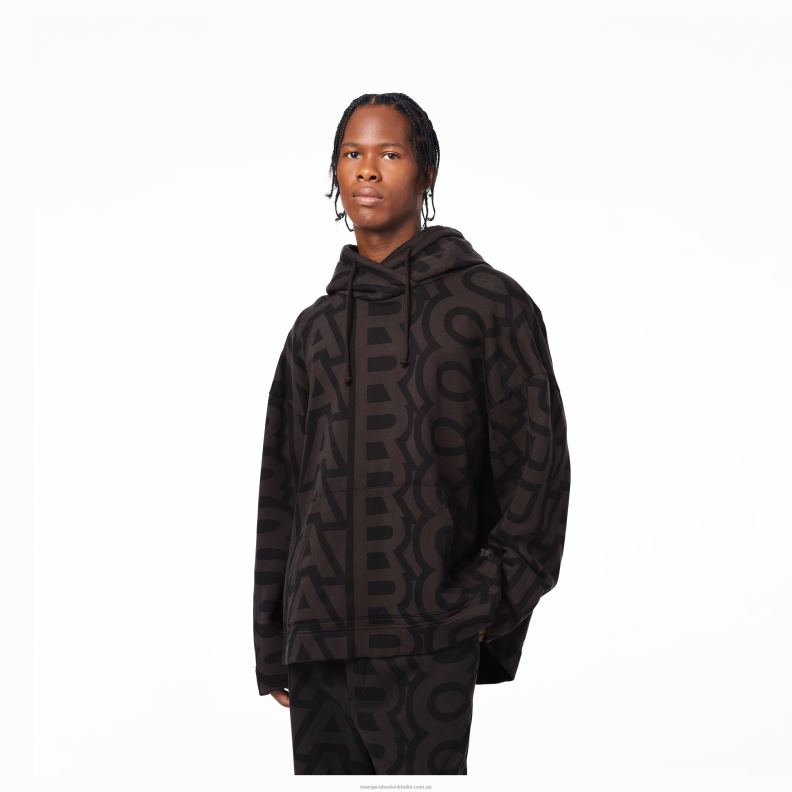 JLX82495 Marc Jacobs monogram överdimensionerad hoodie
