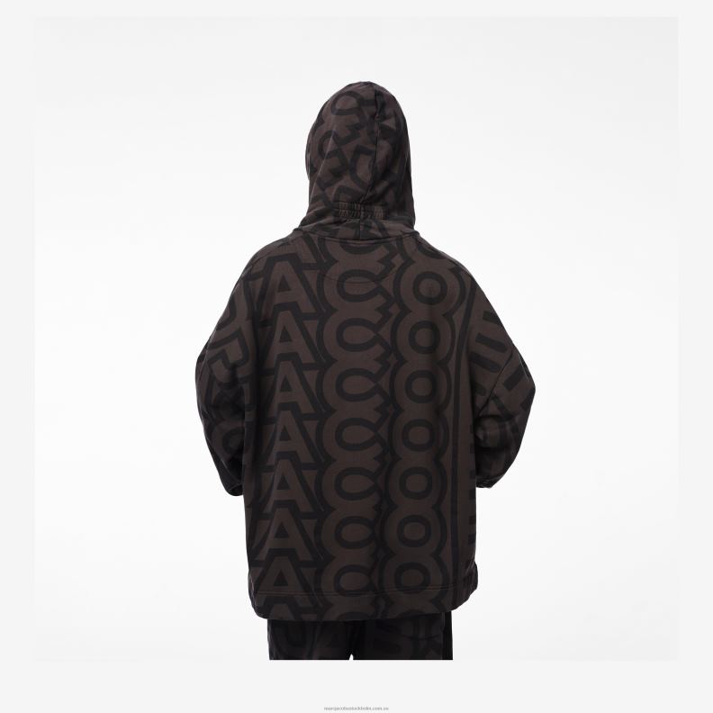 JLX82495 Marc Jacobs monogram överdimensionerad hoodie