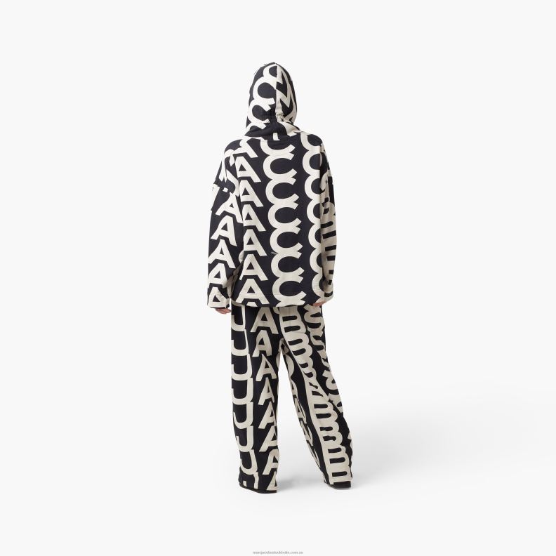 JLX82514 Marc Jacobs monogram överdimensionerad hoodie