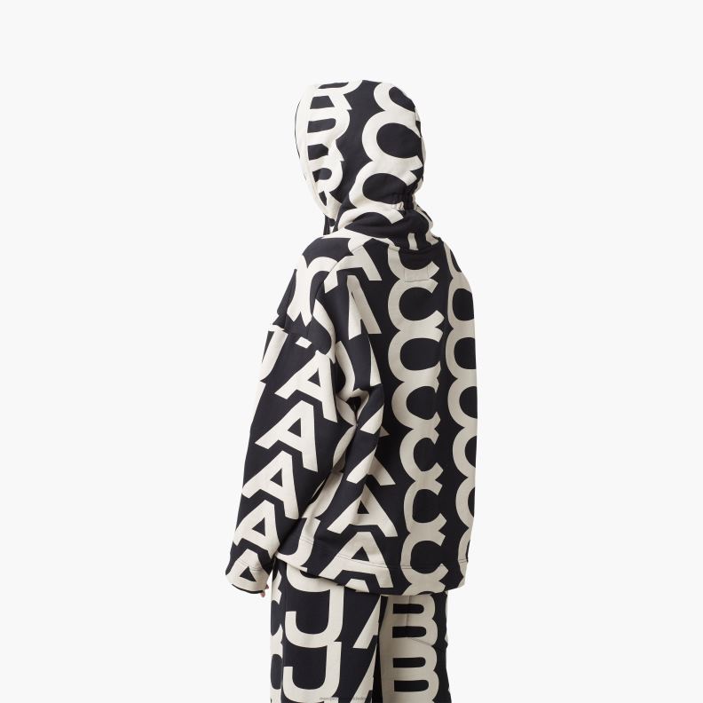 JLX82514 Marc Jacobs monogram överdimensionerad hoodie