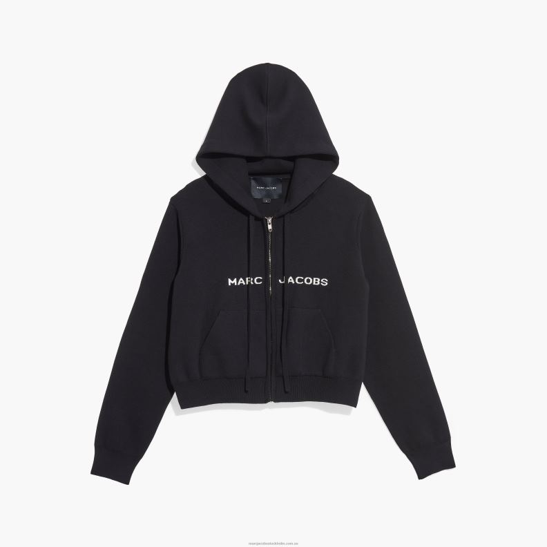 JLX82534 Marc Jacobs den beskurna hoodien med dragkedja
