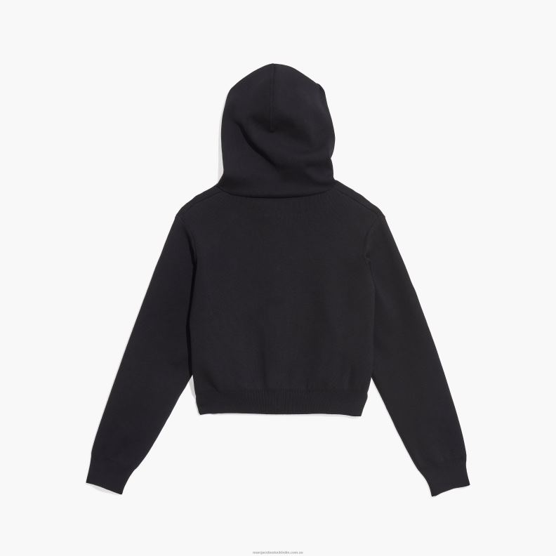 JLX82534 Marc Jacobs den beskurna hoodien med dragkedja