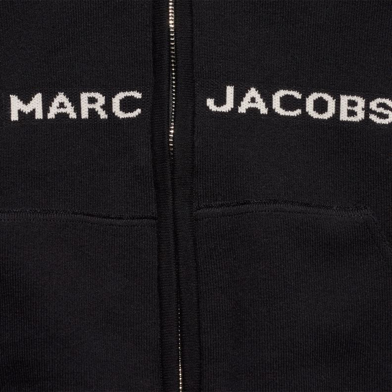 JLX82534 Marc Jacobs den beskurna hoodien med dragkedja