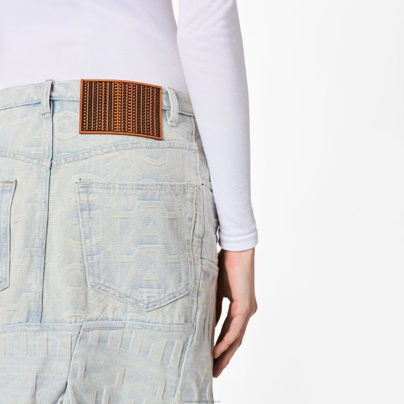 JLX82475 Marc Jacobs jeanskjolen i monogram