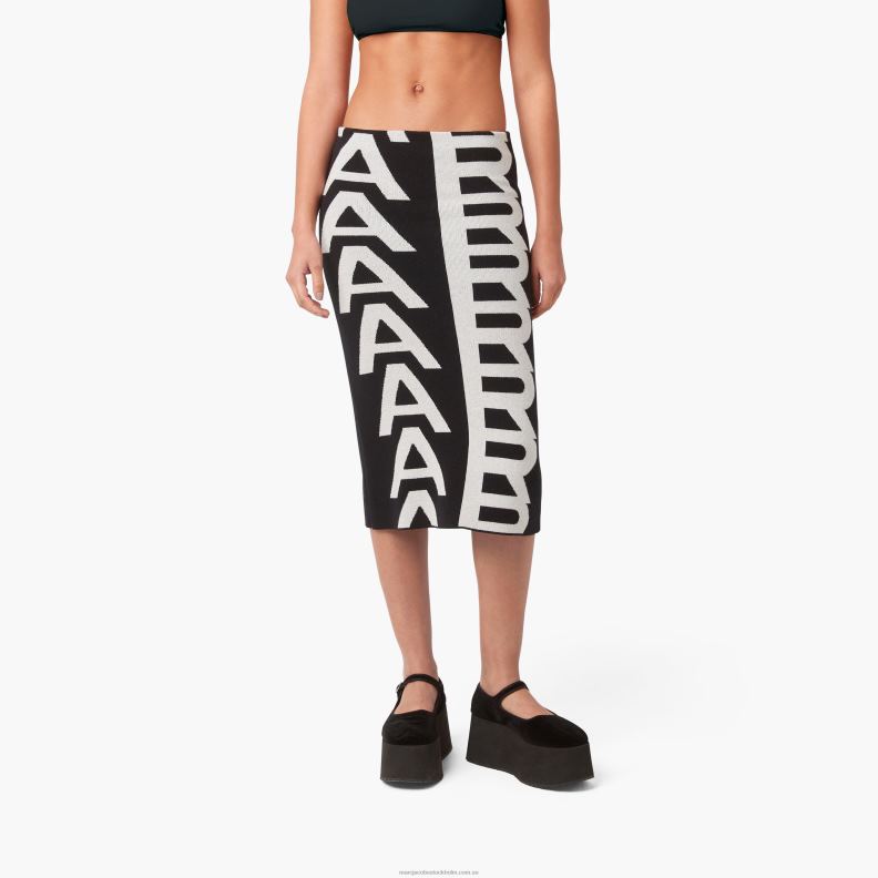 JLX82520 Marc Jacobs den monogramstickade tubkjolen
