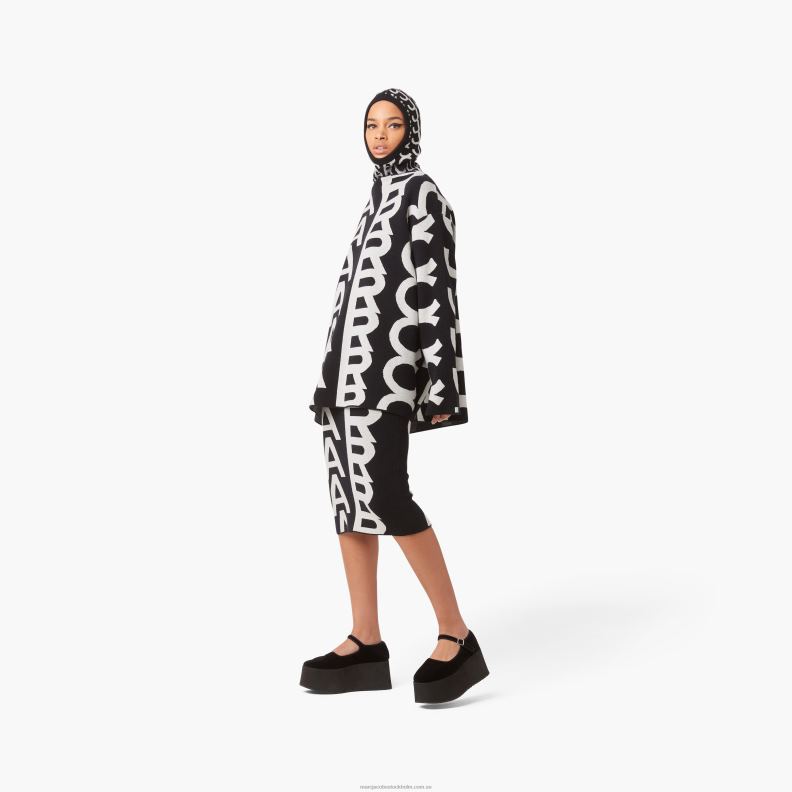 JLX82520 Marc Jacobs den monogramstickade tubkjolen
