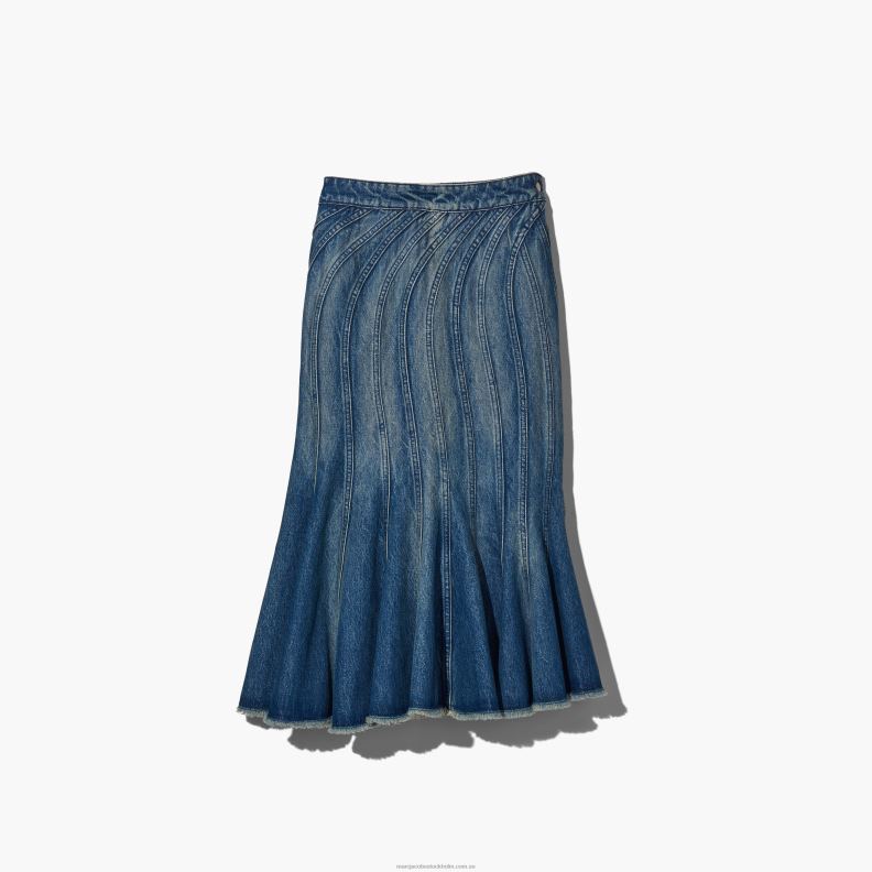 JLX82537 Marc Jacobs den vågiga jeanskjolen