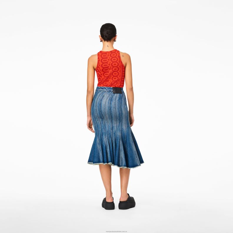 JLX82537 Marc Jacobs den vågiga jeanskjolen