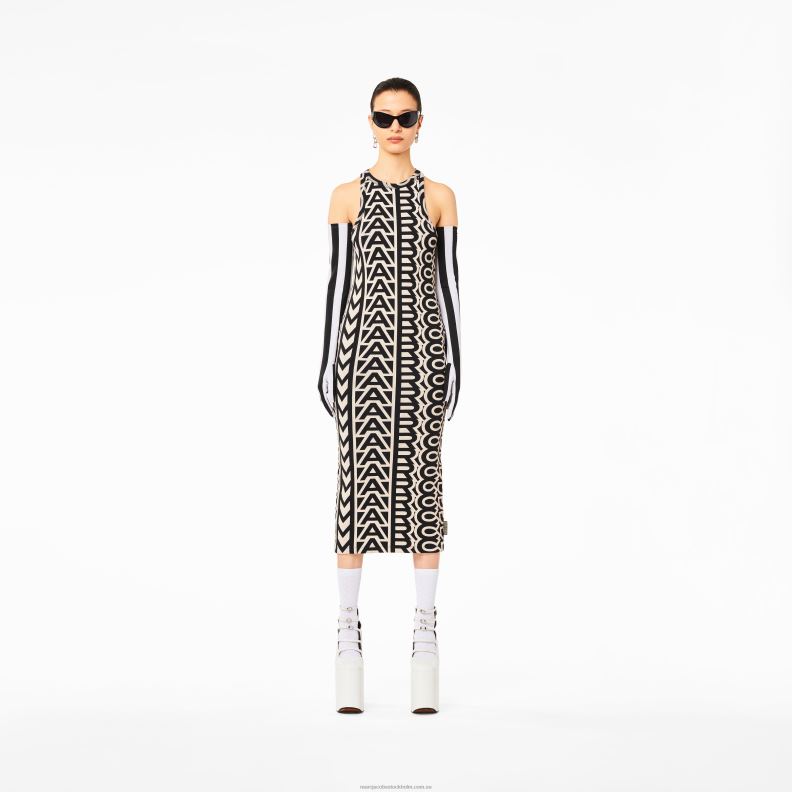 JLX82472 Marc Jacobs racerribbklänningen i monogram