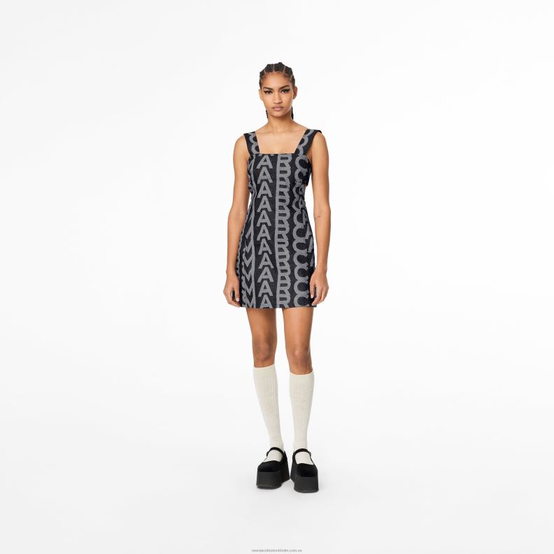 JLX82505 Marc Jacobs denimklänningen med utskärning i monogram