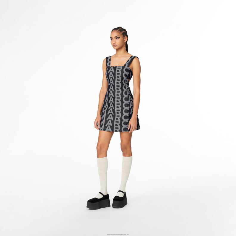JLX82505 Marc Jacobs denimklänningen med utskärning i monogram