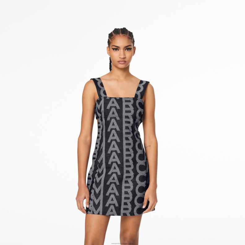 JLX82505 Marc Jacobs denimklänningen med utskärning i monogram