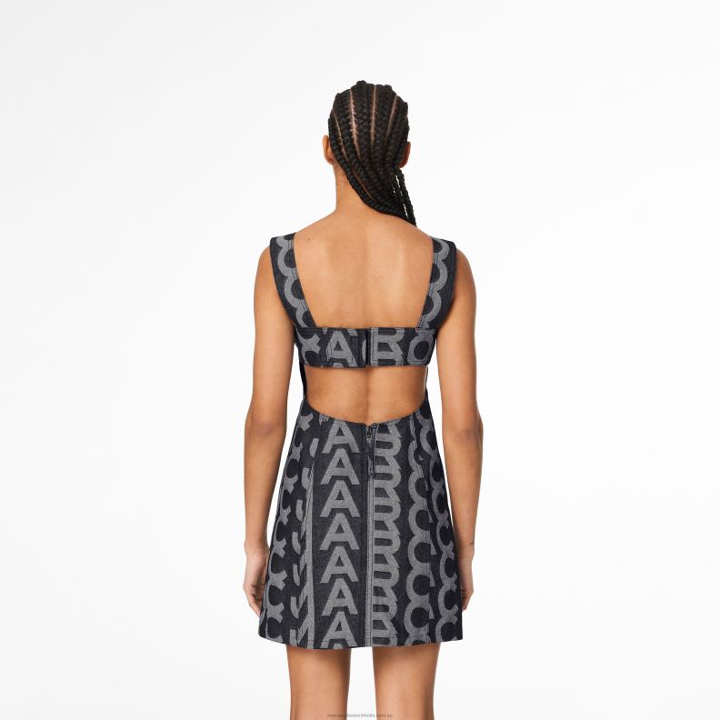 JLX82505 Marc Jacobs denimklänningen med utskärning i monogram