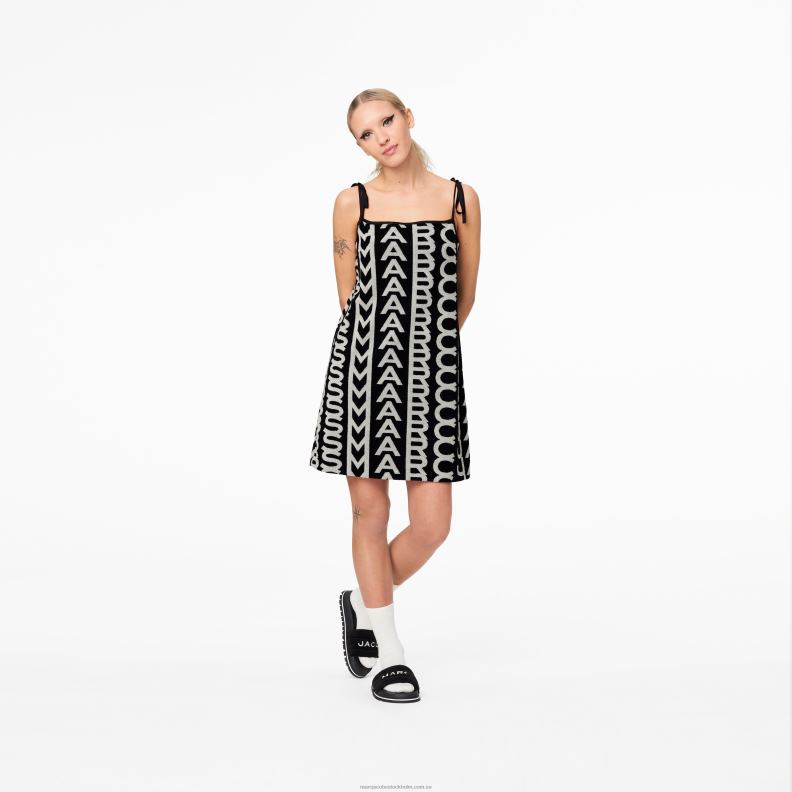 JLX82523 Marc Jacobs monogramklänningen i frottéförkläde