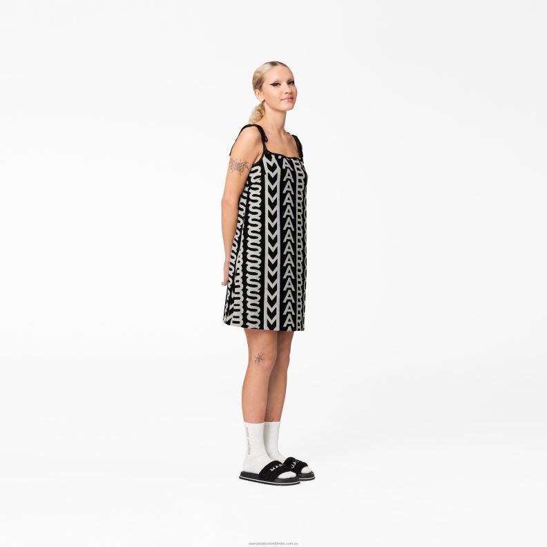 JLX82523 Marc Jacobs monogramklänningen i frottéförkläde