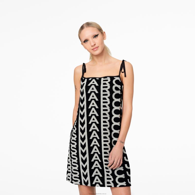 JLX82523 Marc Jacobs monogramklänningen i frottéförkläde