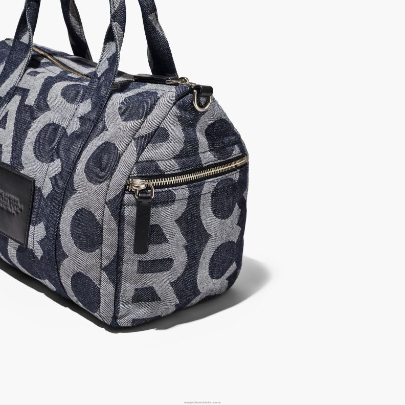 JLX82510 Marc Jacobs tygpåsen i medium denim i monogram
