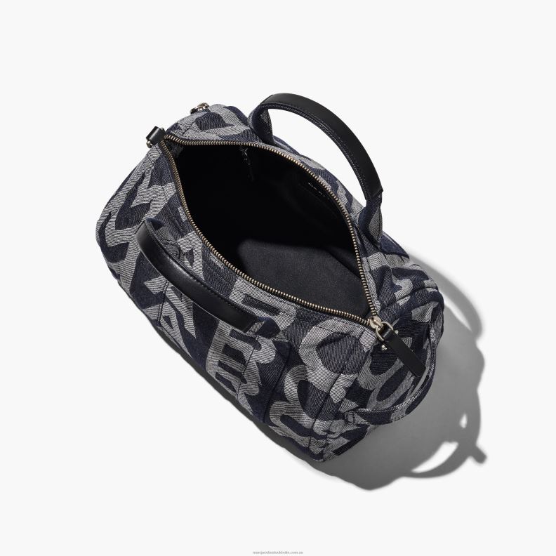 JLX82510 Marc Jacobs tygpåsen i medium denim i monogram