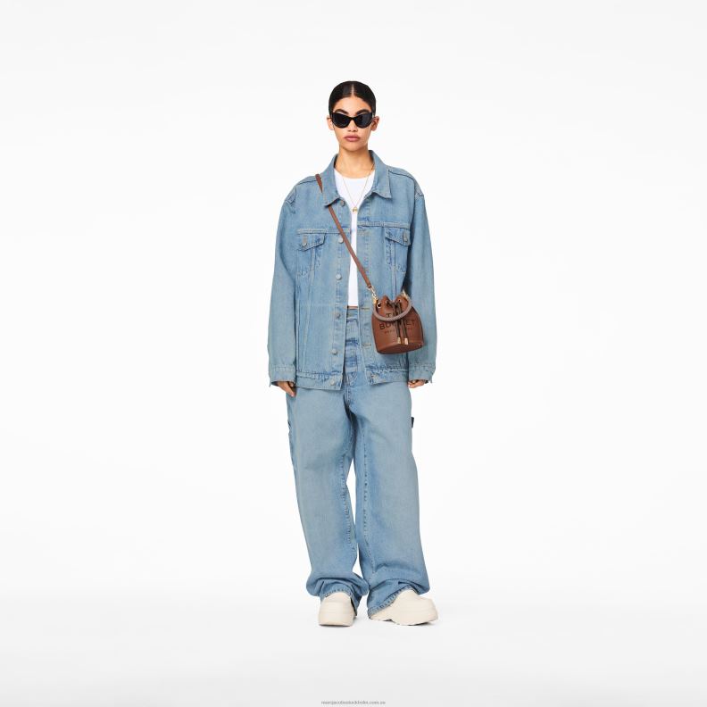 JLX82123 Marc Jacobs läder micro bucket bag