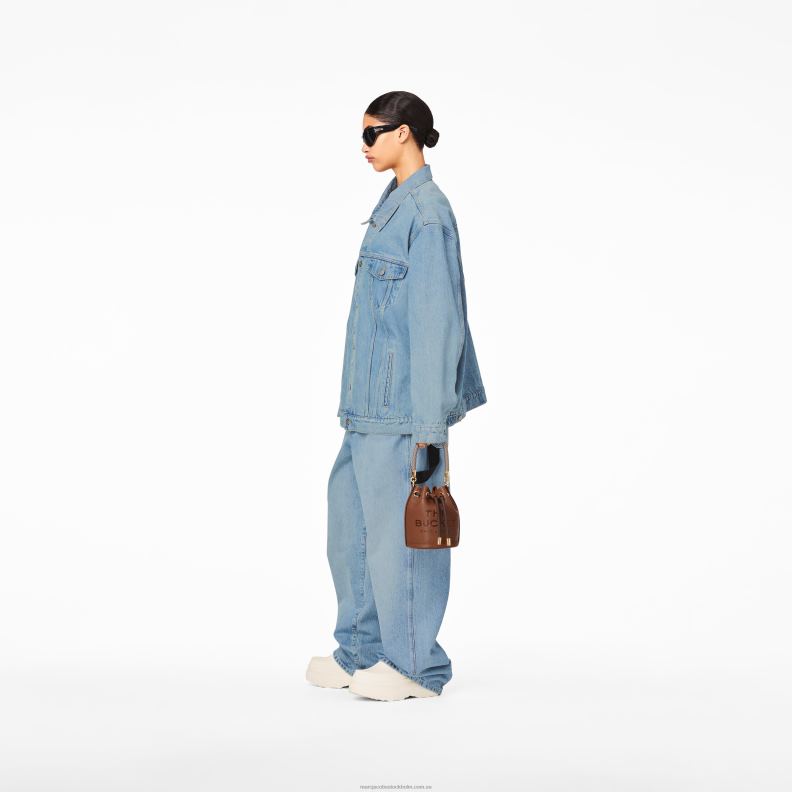 JLX82123 Marc Jacobs läder micro bucket bag