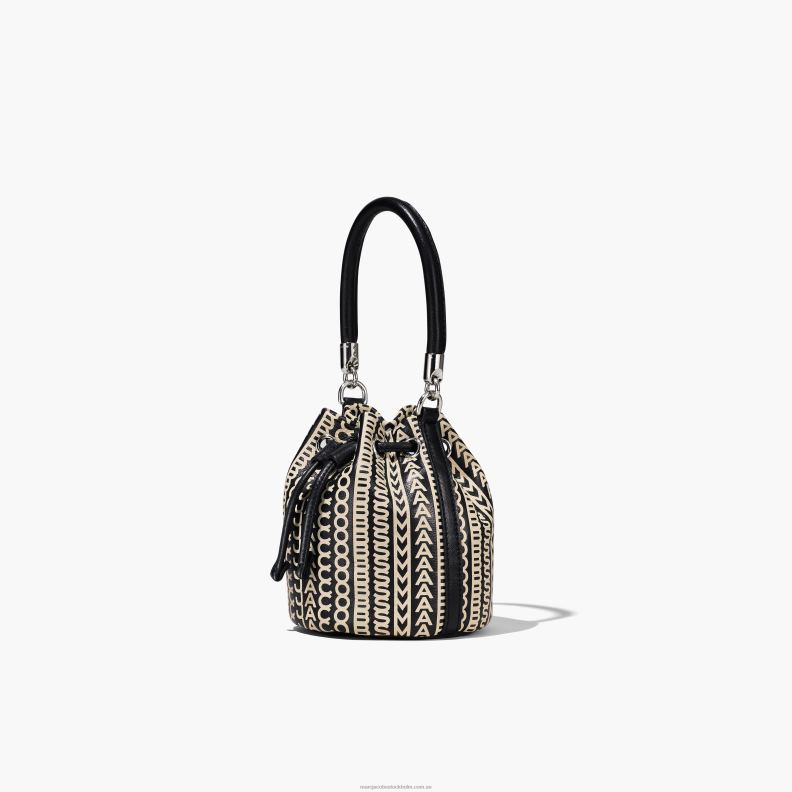JLX82140 Marc Jacobs mikro bucket-väskan i monogramläder