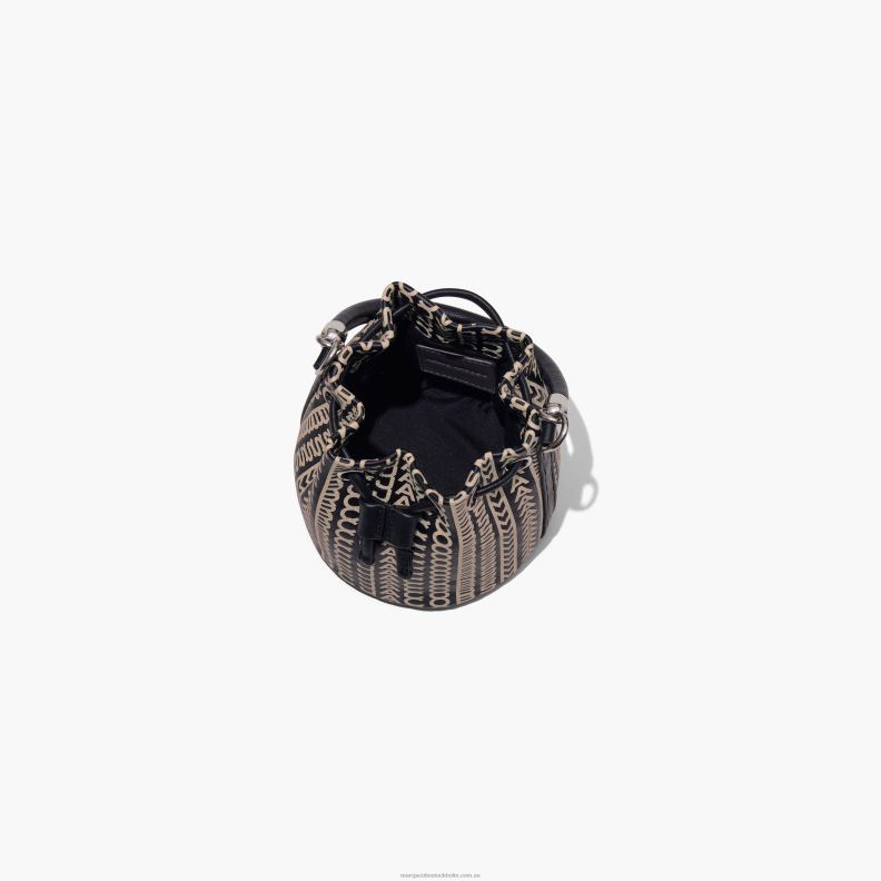 JLX82140 Marc Jacobs mikro bucket-väskan i monogramläder
