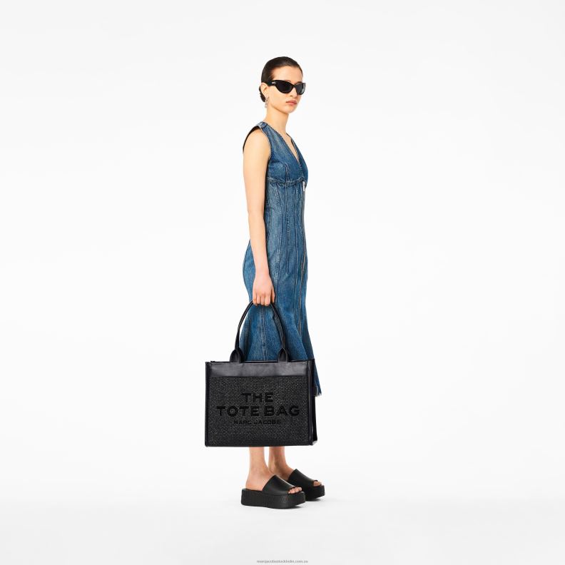 JLX82103 Marc Jacobs den vävda dtm stora tygväskan