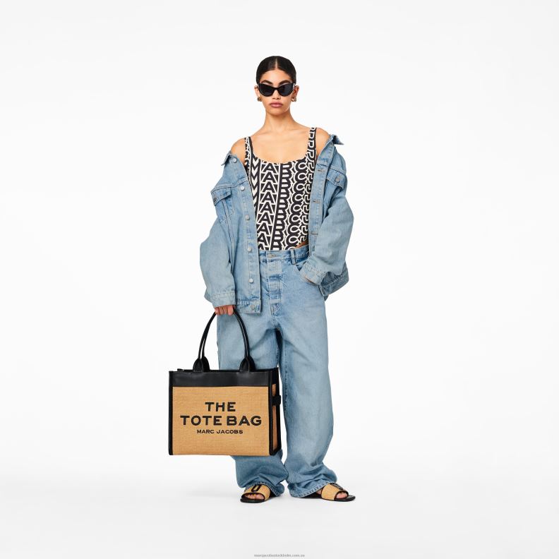 JLX82104 Marc Jacobs den vävda stora tygväskan