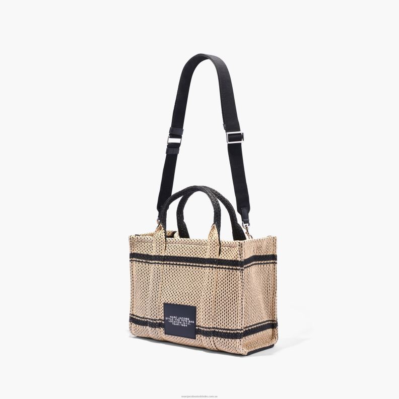 JLX82108 Marc Jacobs den mellanstora jacquardväskan med halm