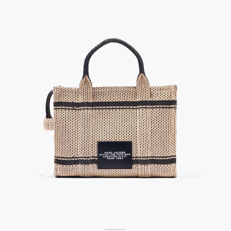 JLX82108 Marc Jacobs den mellanstora jacquardväskan med halm
