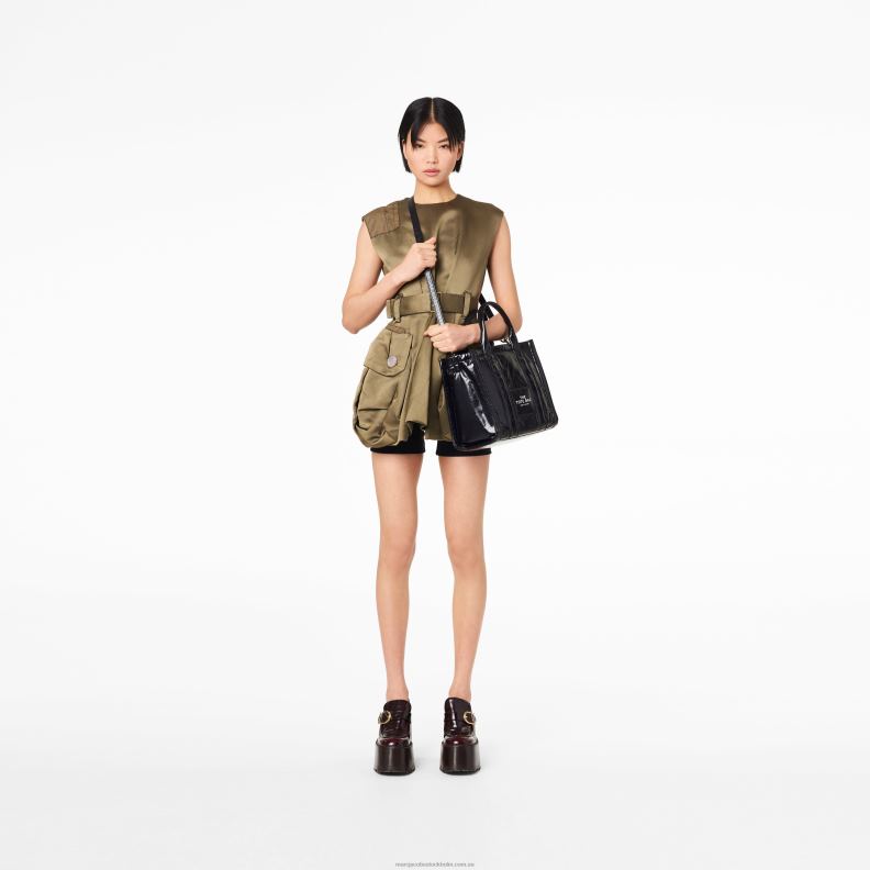 JLX82111 Marc Jacobs den glänsande crinkle medium tygväskan