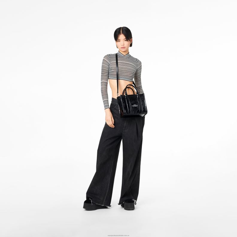 JLX82113 Marc Jacobs den glänsande crinkle-minitotan