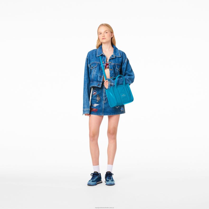 JLX82116 Marc Jacobs den glänsande crinkle-minitotan