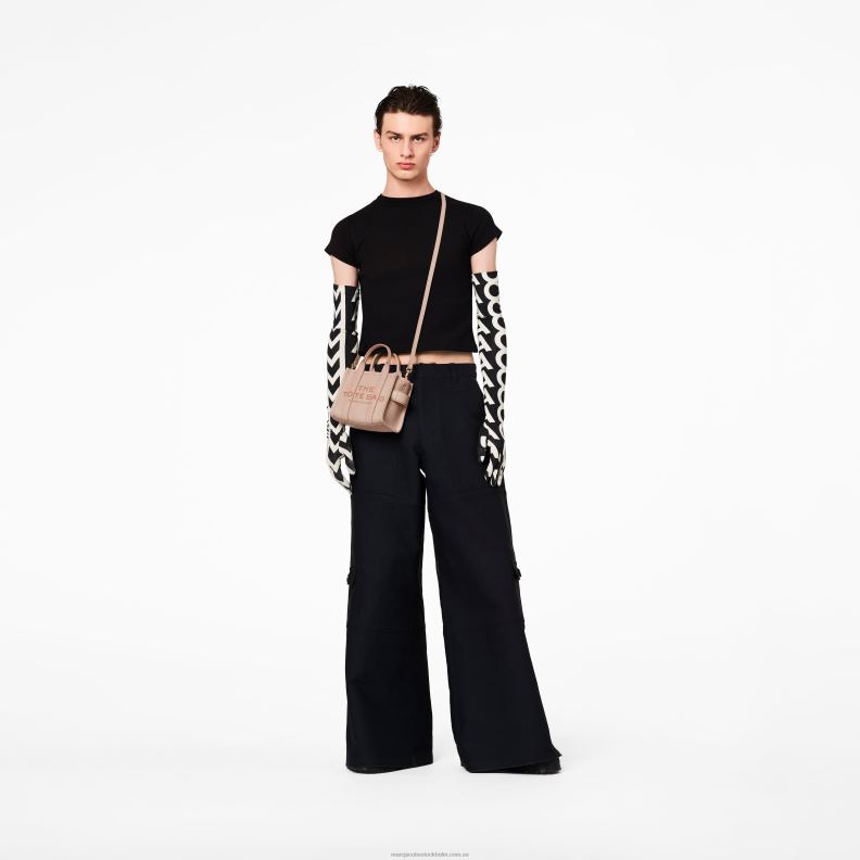 JLX8219 Marc Jacobs mikro-tote-väskan i läder