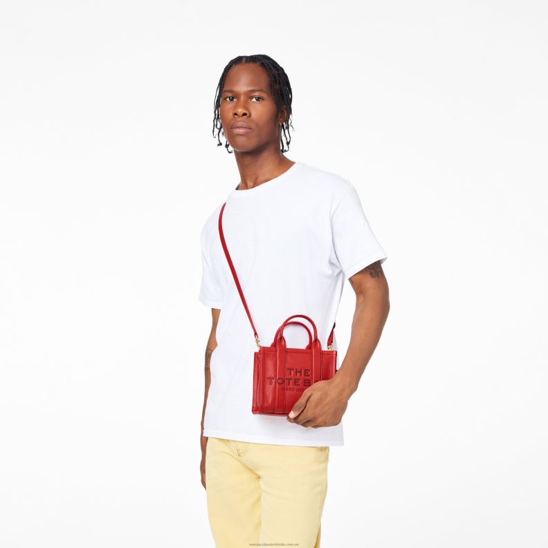 JLX8223 Marc Jacobs mikro-tote-väskan i läder