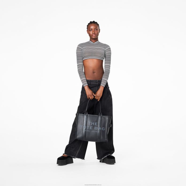 JLX8224 Marc Jacobs den stora tygväskan i läder