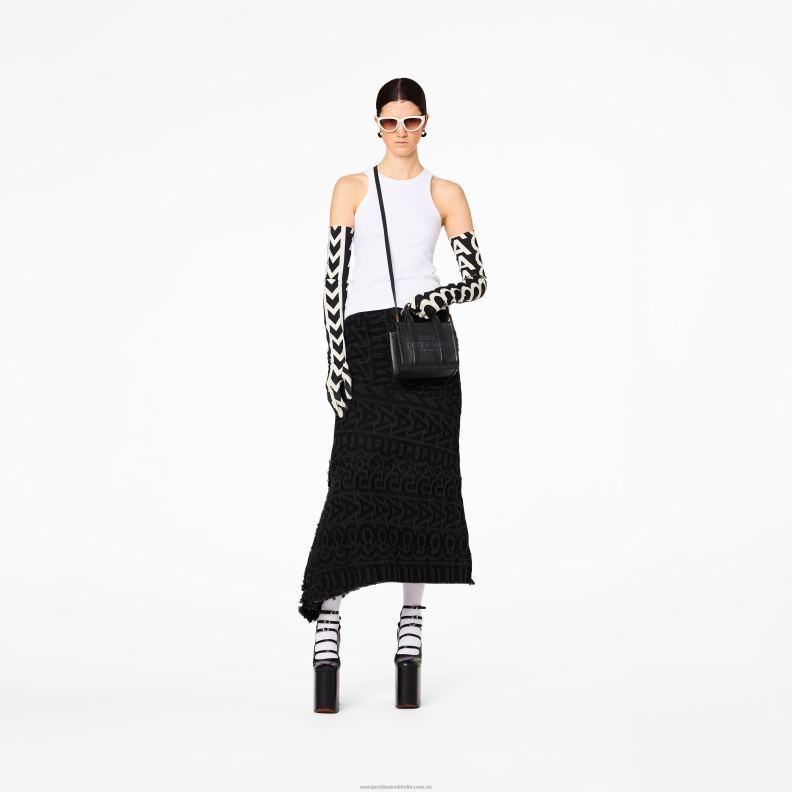 JLX8227 Marc Jacobs mikro-tote-väskan i läder
