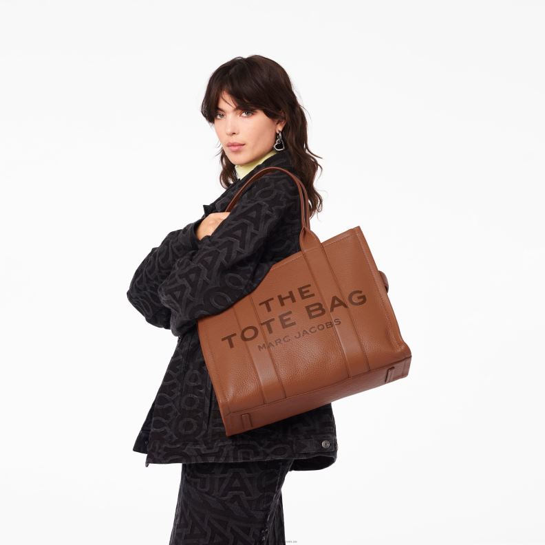 JLX8228 Marc Jacobs den stora tygväskan i läder