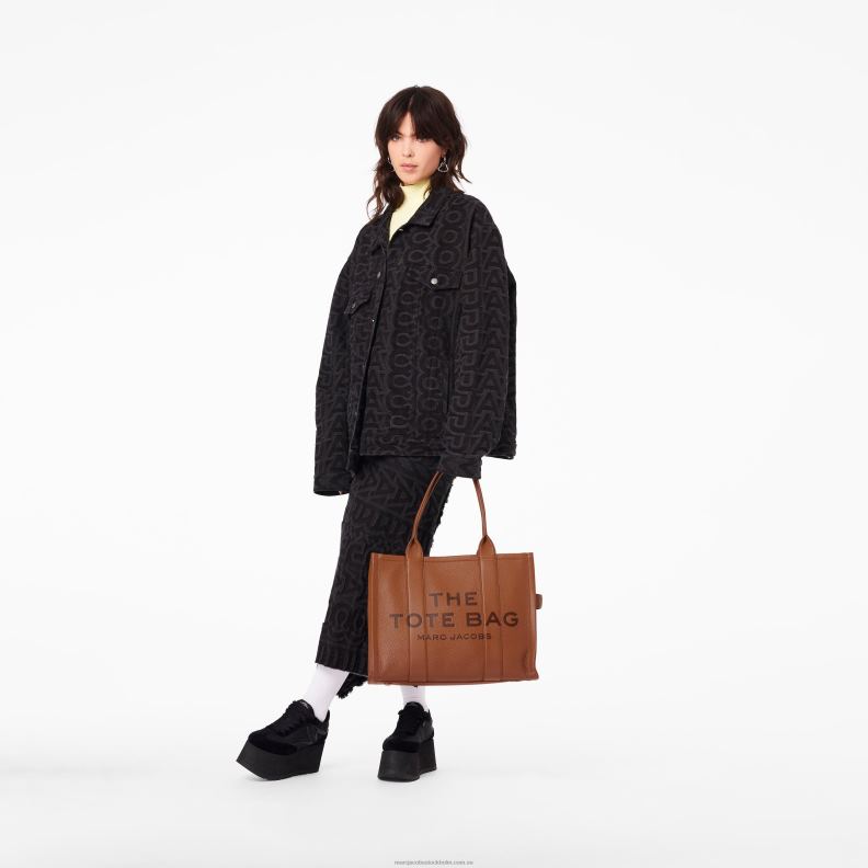 JLX8228 Marc Jacobs den stora tygväskan i läder