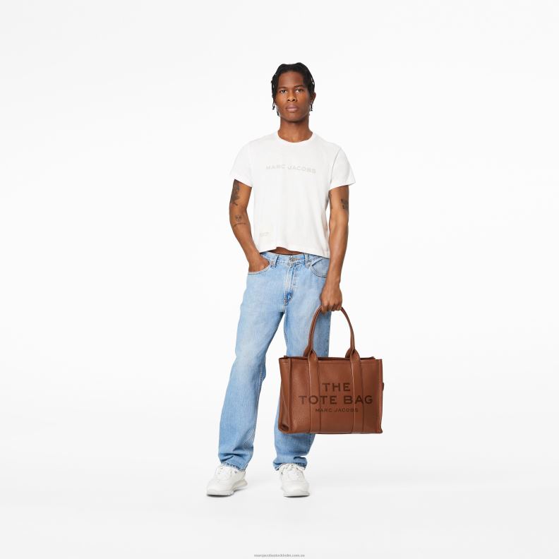 JLX8228 Marc Jacobs den stora tygväskan i läder