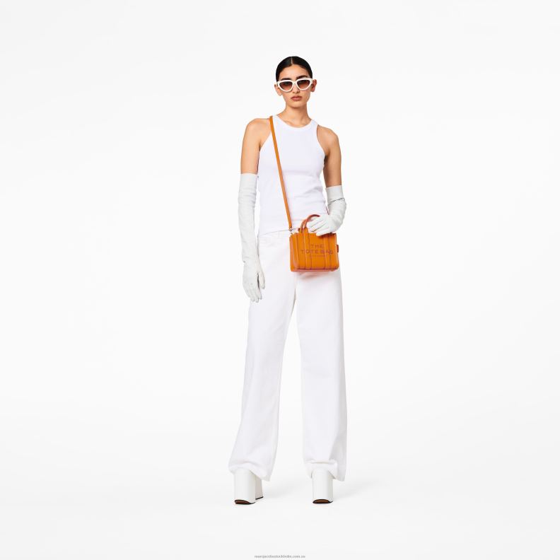 JLX8235 Marc Jacobs mikro-tote-väskan i läder