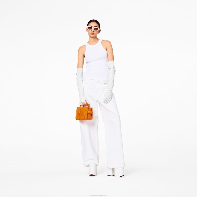 JLX8235 Marc Jacobs mikro-tote-väskan i läder